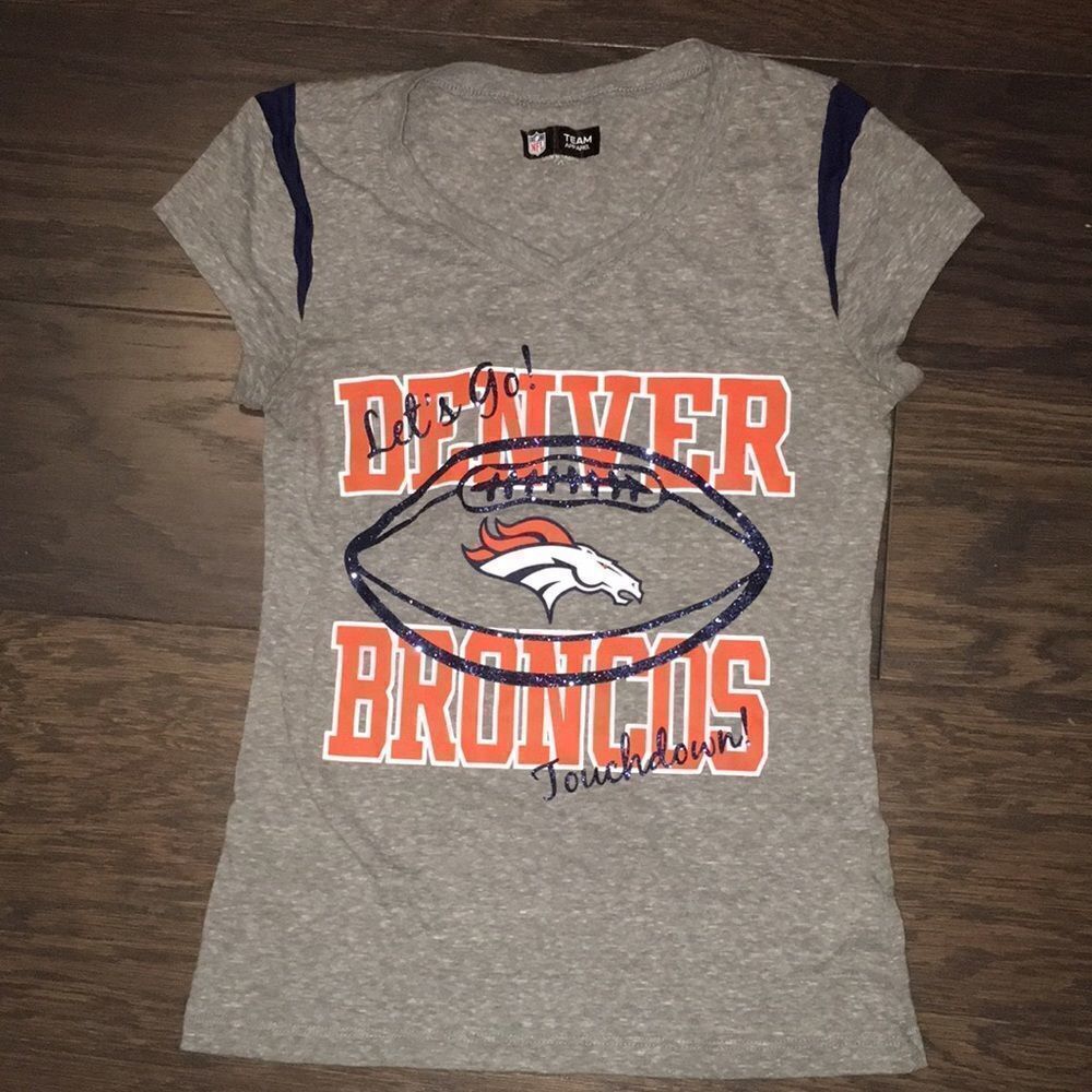 Skinny girls Vintage Denver Broncos Orange Crush jersey shirt 8/10